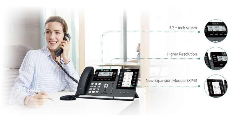 Yealink T43U 12-Line Gigabit IP Phone - SIP-T43U